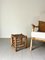 French Woven Rope Wooden Stool, 1940s 2