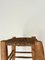 French Woven Rope Wooden Stool, 1940s 3