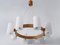 Model 587 Cylinder Chandelier by Uno & Östen Kristiansson for Luxus Vittsjö, 1960s, Image 13
