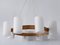 Model 587 Cylinder Chandelier by Uno & Östen Kristiansson for Luxus Vittsjö, 1960s, Image 4