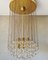 Lampadario vintage a cascata con sfere di cristallo, Immagine 1