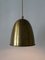 Mid-Century Modern Brass Pendant Lamp, Germany, 1950s 3