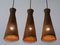 Mid-Century Modern Rattan Diabolo Pendant Lamps, 1960s, Set of 3 14