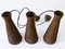 Mid-Century Modern Rattan Diabolo Pendant Lamps, 1960s, Set of 3 17