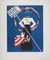 Robert Indiana, Votes for Women, The Activist with the Star-Spangled Banner, Original Lithograph 1