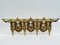 Vintage Louis XV Style Bronze Wall Coat Rack and Shelf, 1960s 1