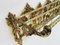 Vintage Louis XV Style Bronze Wall Coat Rack and Shelf, 1960s 9