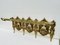 Vintage Louis XV Style Bronze Wall Coat Rack and Shelf, 1960s 31