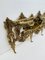 Vintage Louis XV Style Bronze Wall Coat Rack and Shelf, 1960s 7