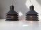 Lampes à Suspension Tip Top 4 Grises Minimalistes par Jorgen Gammelgaard pour Pandul, 1980s, Set de 2 3