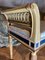 Set of Louis XVI Parcel Gilt Benches in Cream and Blue Lacquer 8