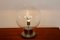 Large Mid-Century Chrome & Glass Globe Table Lamp from Raak 2