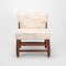 Vintage upholstered Teak Lounge Chair 5