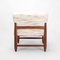Vintage upholstered Teak Lounge Chair 6