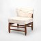 Vintage upholstered Teak Lounge Chair 2