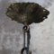 French Art Deco Brass Frosted Cut Glass Pendant Light, 1920s, Image 8