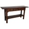 19th Century French Rustic Farmhouse Oak Side Table 1