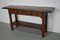 19th Century French Rustic Farmhouse Oak Side Table 18
