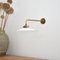 French Coolie Milk Glass Frill Wall Light, 1930s, Image 1