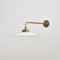 French Coolie Milk Glass Frill Wall Light, 1930s, Image 2