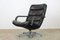 F141 Black Leather Lounge Chair by Geoffrey Harcourt for Artifort, 1970s 1