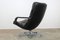F141 Black Leather Lounge Chair by Geoffrey Harcourt for Artifort, 1970s 4