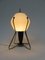 Lámparas de noche italianas de latón, vidrio esmerilado y baquelita, años 50. Juego de 2, Imagen 5