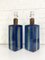 Danish Blue Ceramic & Teak Table Lamp from Søholm Stentoj, Denmark, 1960s, Set of 2 9