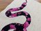 Decorazione da parete con serpente floreale fatta a mano, anni '80, Immagine 6