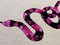 Decorazione da parete con serpente floreale fatta a mano, anni '80, Immagine 2