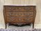 Louis XV Chest of Drawers in Rosewood, Oak and Marble Top, 1970s 1