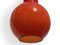 Bulb-Shaped Red Glass Ceiling Lamp 2
