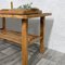 Oak Coffee Table with Green Tiles and Matching Tray, Set of 2, Image 3