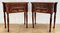 Tables de Chevet Début 20ème Siècle en Bois Sculpté, France, 1940s, Set de 2 1