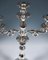 Antique 3-Flame Biedermeier Silver Candelabras, Germany, 19th Century, Set of 2 5