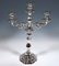 Antique 3-Flame Biedermeier Silver Candelabras, Germany, 19th Century, Set of 2 4