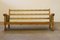 Low Back Three-Seater Sofa in Oak by Henning Kjærnulf, 1960s, Image 18
