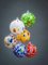 Murano Glass Christmas Ornaments from Ribes the Art of Glass, 2004, Set of 6 7