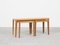 Tables d'Appoint Mid-Century en Chêne attribuées à Severin Hansen pour Haslev, Danemark, 1960s, Set de 3 1