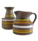 Fascie Colorate Vase and Pitcher by Aldo Londi for Bitossi, Italy, 1960s, Set of 2 4