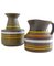 Fascie Colorate Vase and Pitcher by Aldo Londi for Bitossi, Italy, 1960s, Set of 2 2
