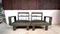 Brutalist Modular Sofa in Wood with Slate Top Side Table, Germany, 1960s, Set of 3 20
