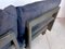 Brutalist Modular Sofa in Wood with Slate Top Side Table, Germany, 1960s, Set of 3 15