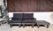 Brutalist Modular Sofa in Wood with Slate Top Side Table, Germany, 1960s, Set of 3 4