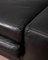 Mod vintage grande. Sofá Domino de cuero negro de Massimo Morozzi para Cassina, años 80, Imagen 7