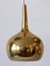 Mid-Century Modern Brass Pendant Lamps attributed to Hans-Agne Jakobsson, Sweden, 1960s, Set of 4, Image 15