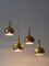 Mid-Century Modern Brass Pendant Lamps attributed to Hans-Agne Jakobsson, Sweden, 1960s, Set of 4, Image 11