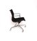 Chaise Pivotante Modèle Ea 117 Mid-Century en Cuir Noir par Charles & Ray Eames pour Vitra 6