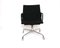 Chaise Pivotante Modèle Ea 117 Mid-Century en Cuir Noir par Charles & Ray Eames pour Vitra 1