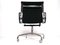 Chaise Pivotante Modèle Ea 117 Mid-Century en Cuir Noir par Charles & Ray Eames pour Vitra 2